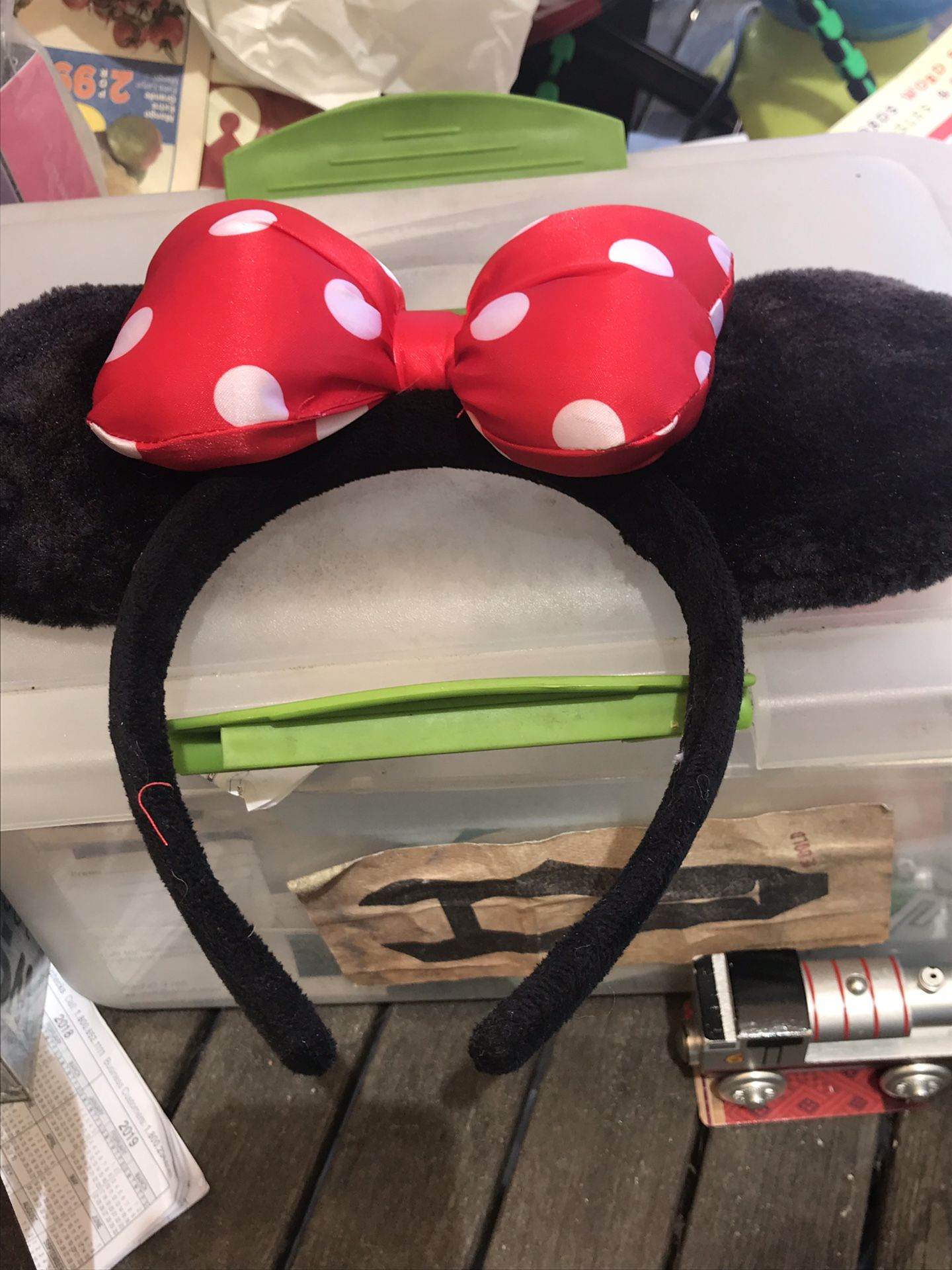Minnie Mouse ears from Disney land