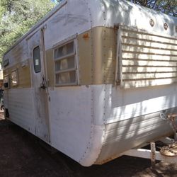 1960s Vintage Yellow Stone Trailer