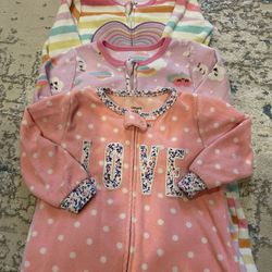 Todler Girl Fleece Pajamas 