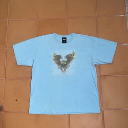 90’s/2000’s Jnco Baby Blue Eagle Graphic T Shirt Size XXL Made In USA Vintage