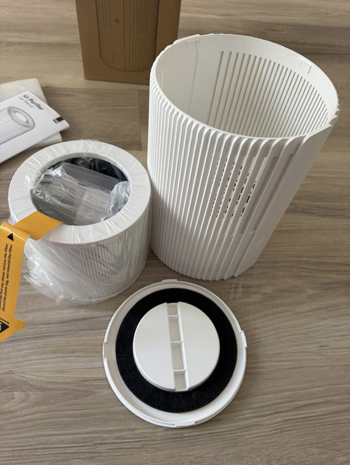 VOOPNU Air Purifiers For Bedroom And Home 1095 Sq. Ft True H13 HEPA Pet Air Purifier For Dorm Room With Air Quality Display 360° Air Intake & Outlet F