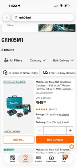 Makita sds 40V