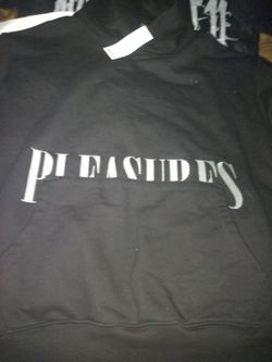 Pleasures Black Graphic Hoodie