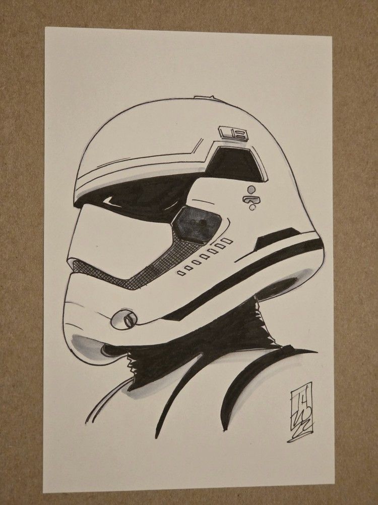 Star Wars Autographed Drawing