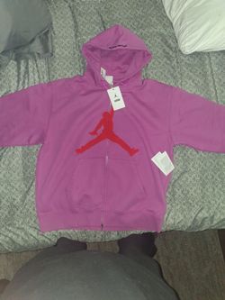 Supreme X Jordan pink hoodie Size L
