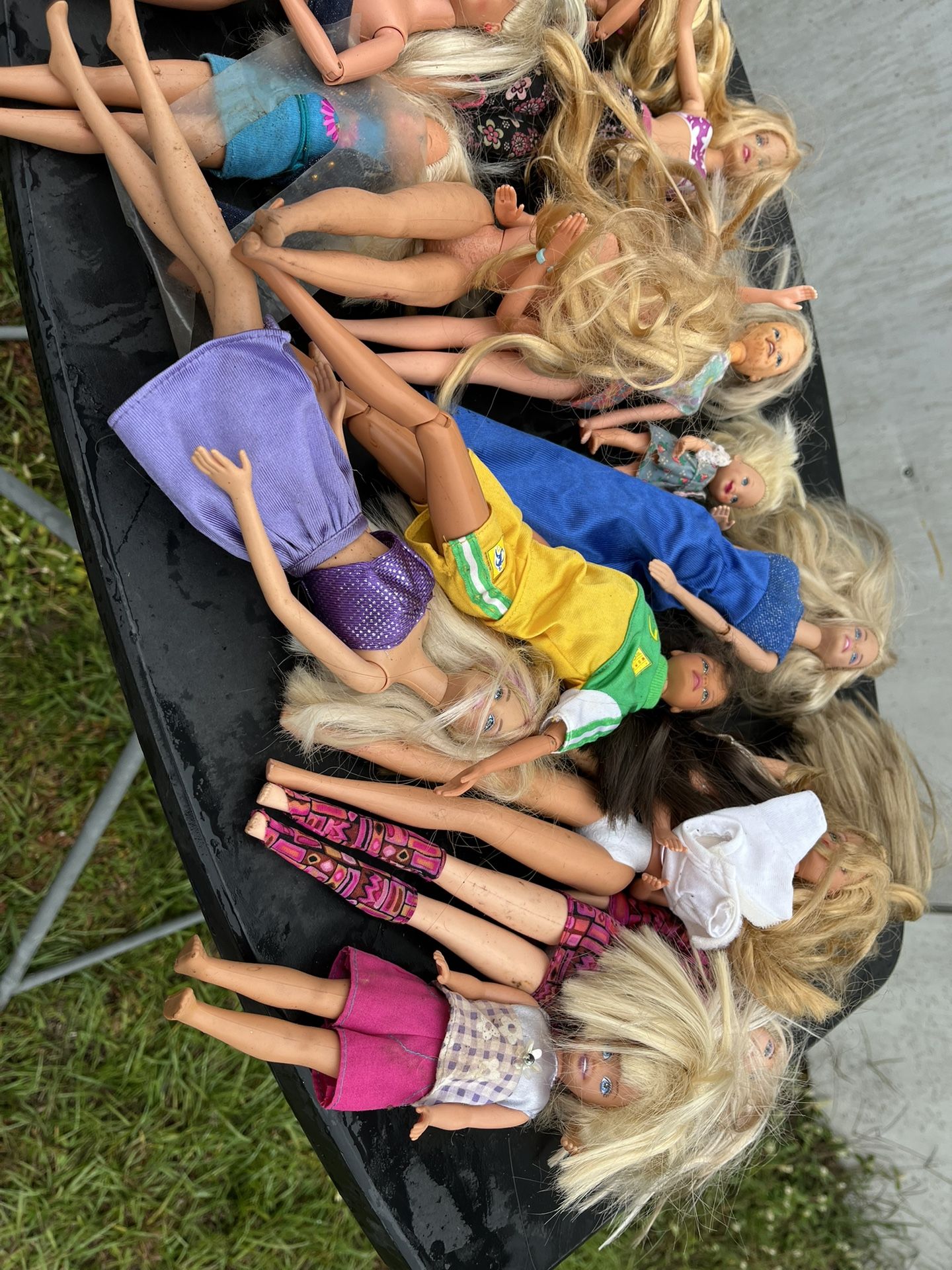 Vintage Barbie Dolls And Some Cloths