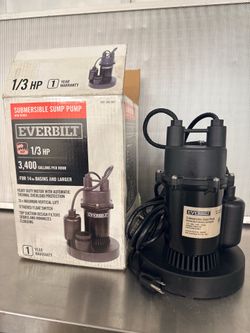 1/3 HP EVERBILT Submersible Sump Pump