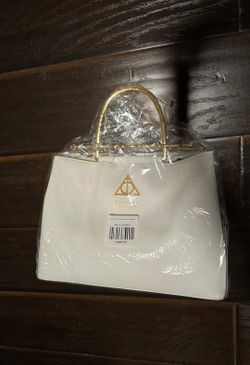 Loungefly HP Elder Wand white and gold Handbag Purse Deathly Hallows crossbody