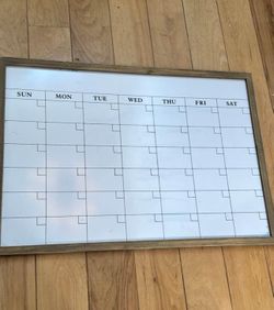 Dry Erase Whiteboard calendar
