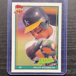 1991 Topps Willie Randolph Baseball Card #525