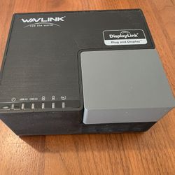 WAVLINK USB 3.0 Dual Monitor Docking Station – DisplayLink – HDMI DVI LAN