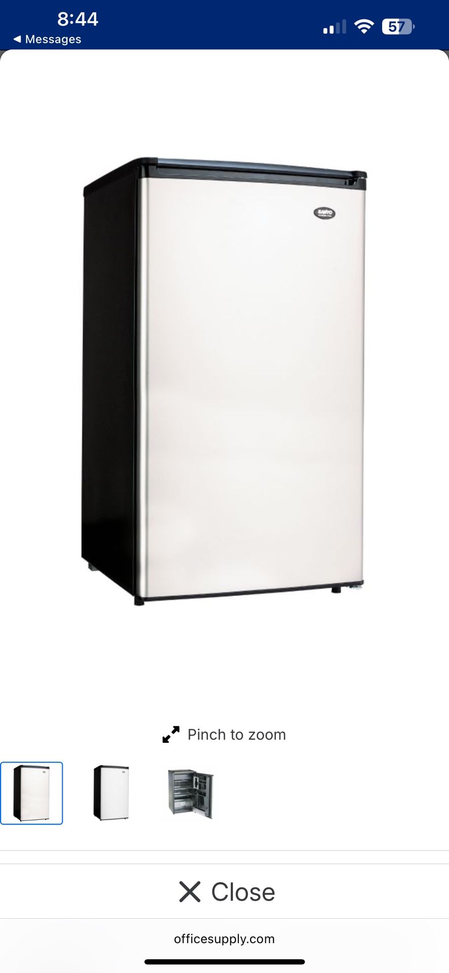 sanyo sr-3770s Mini Refrigerator Fridge . Great Condition