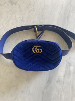 Original Gucci Belt Velvets Bag Purse In Like New Condition 