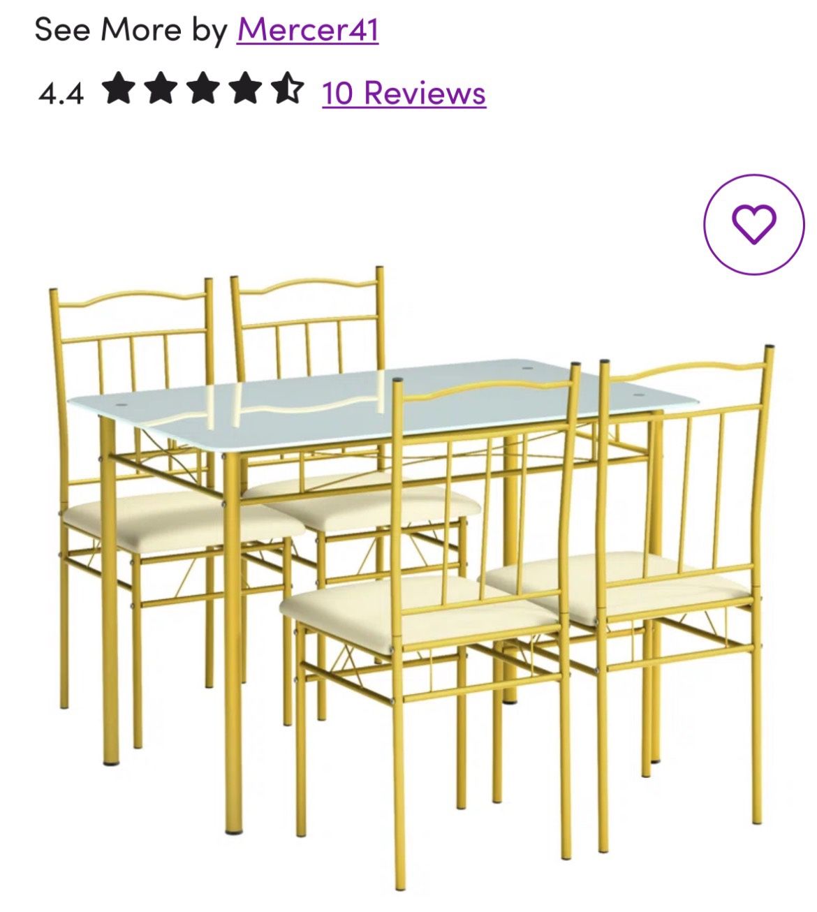 New Dining Set (Table + 4 chairs)