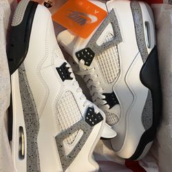 Jordan retro 4 Nike air white cement sz 8.5 brand new in box bought from Nike  $350