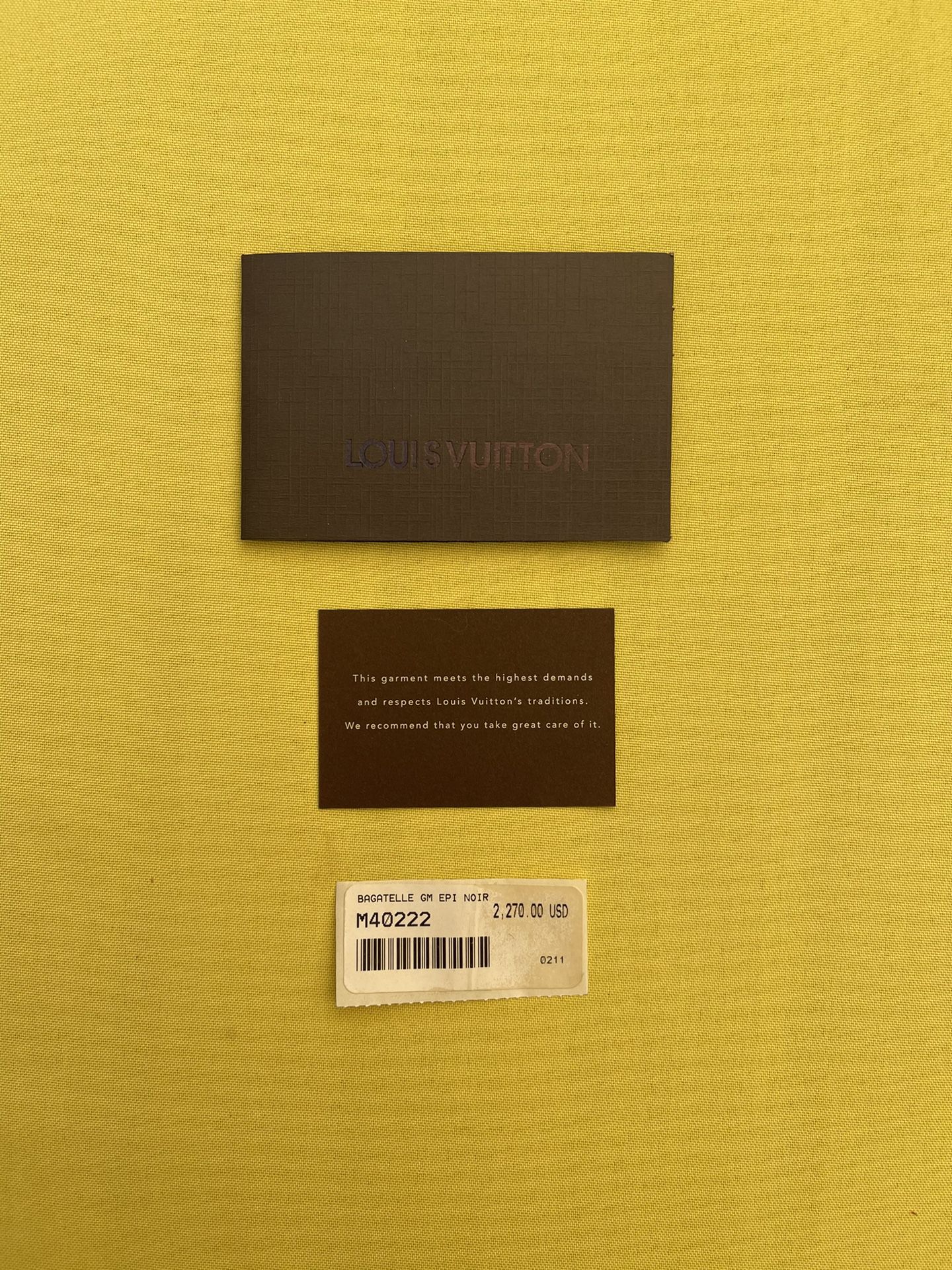 Louis Vuitton - Bagatelle GM Epi Noir