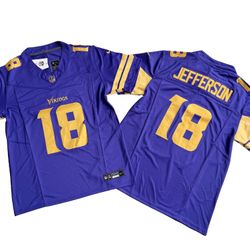 Minnesota Vikings 18# Justin Jefferson Vapor F.U.S.E. Limited Jersey
