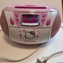 Hello Kitty CD/Cassette Player & Radio