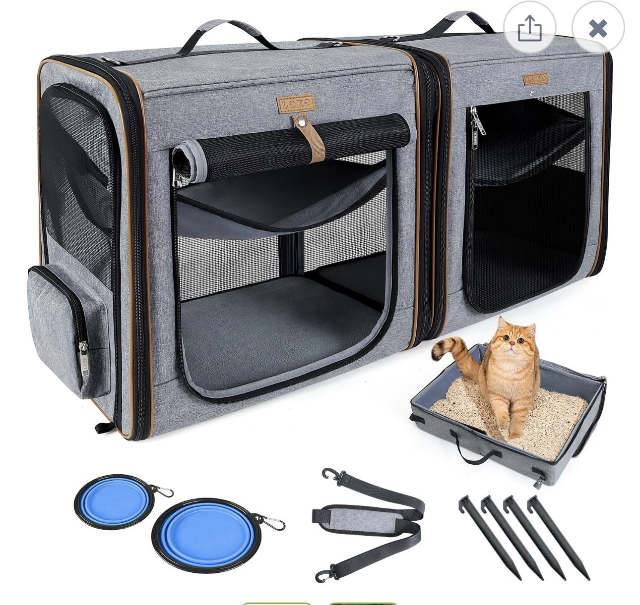 Double Dog Carrier/House, NEW