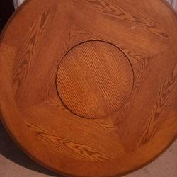 Round Wooden Table 