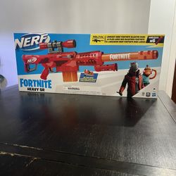 NEW Nerf Fortnite Heavy SR Blaster – Sniper Rifle Mega Dart Gun, Sealed Box, Rare Collector Item