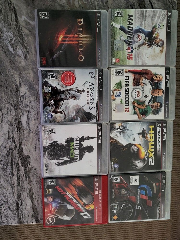 PS3 variety of games $40