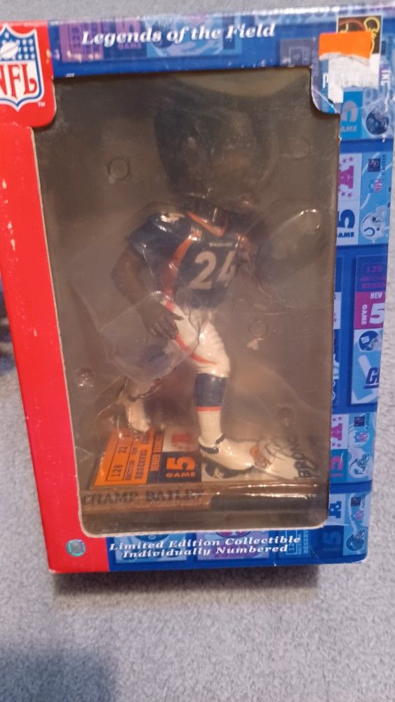 Champ Bailey Denver Broncos Bobbelhead Georiga Legnds Of The Field Serial Numbered New