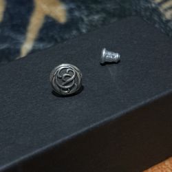 .925 CH STUD EARRING (B)