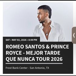 Romeo Santos & Prince Royce Tickets 