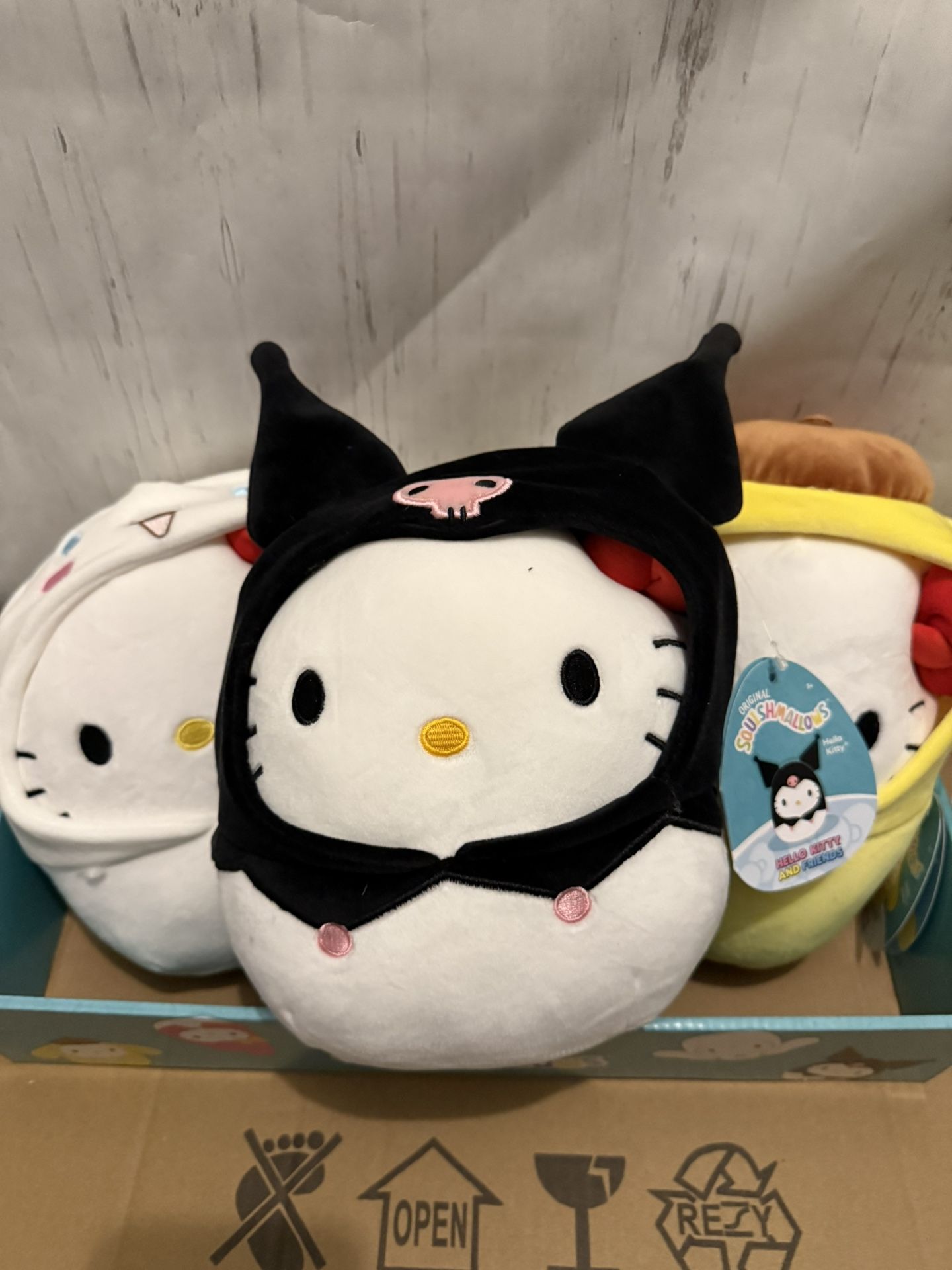 Squishmallows Hello Kitty in Black Kuromi Hoodie 8" Limited Edition Plush