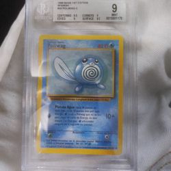 1st Edition Poliwag Spanish Beckett 9 