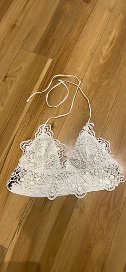 Urban Outfitters White Tie Bralette