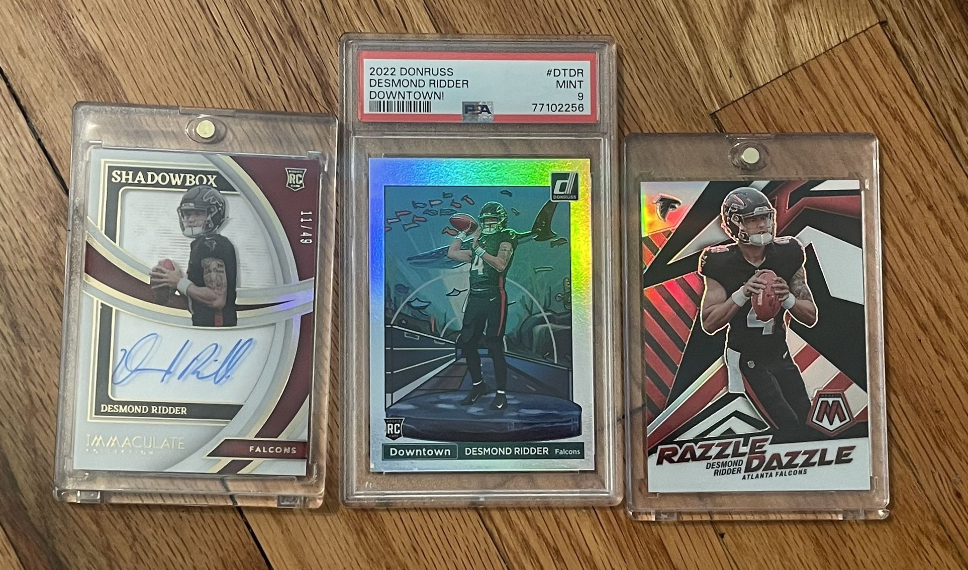 PSA 9 Downtown + Immaculate Rookie Auto /49 + Razzle Dazzle SSP Case Hit Lot! Comes With Mag Cases