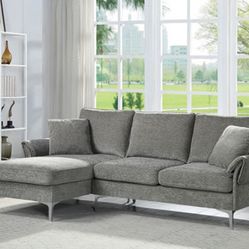 Brand New Gray Reversible Sectional 