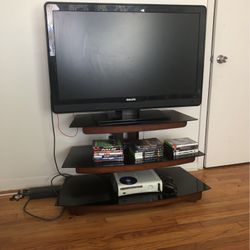 TV And Glass Stand 