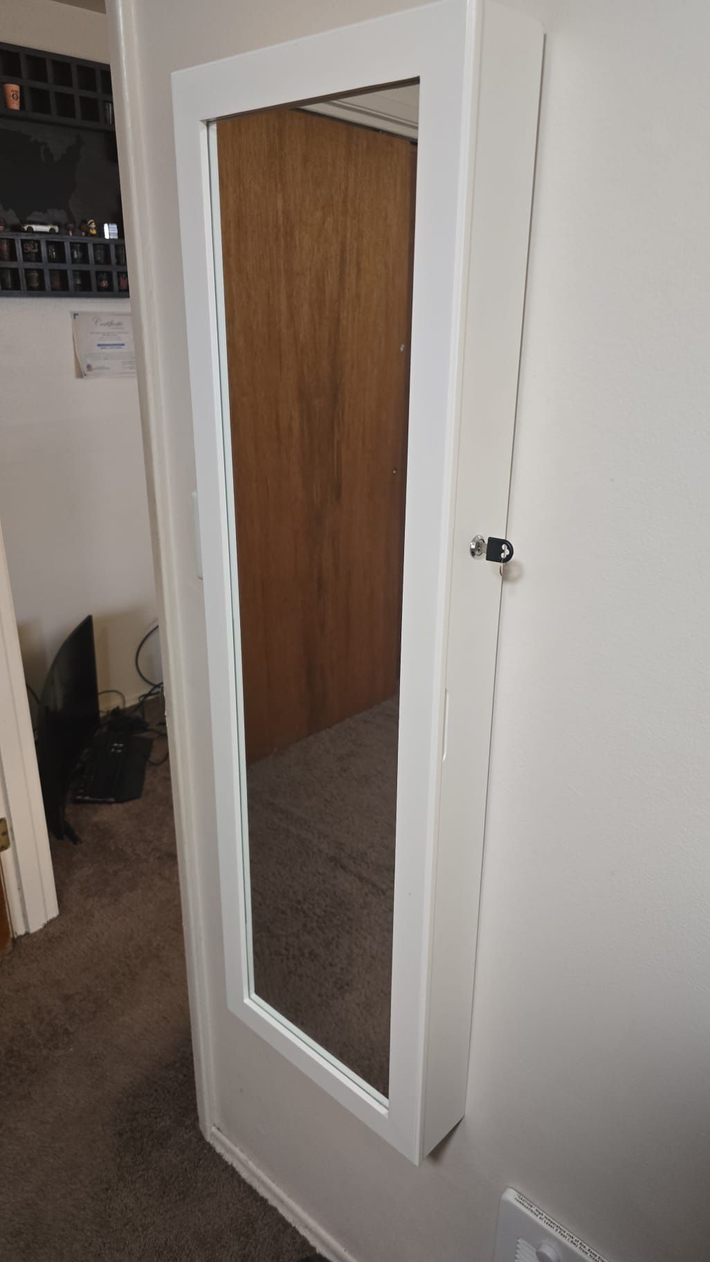 mirror with internal jewelry box