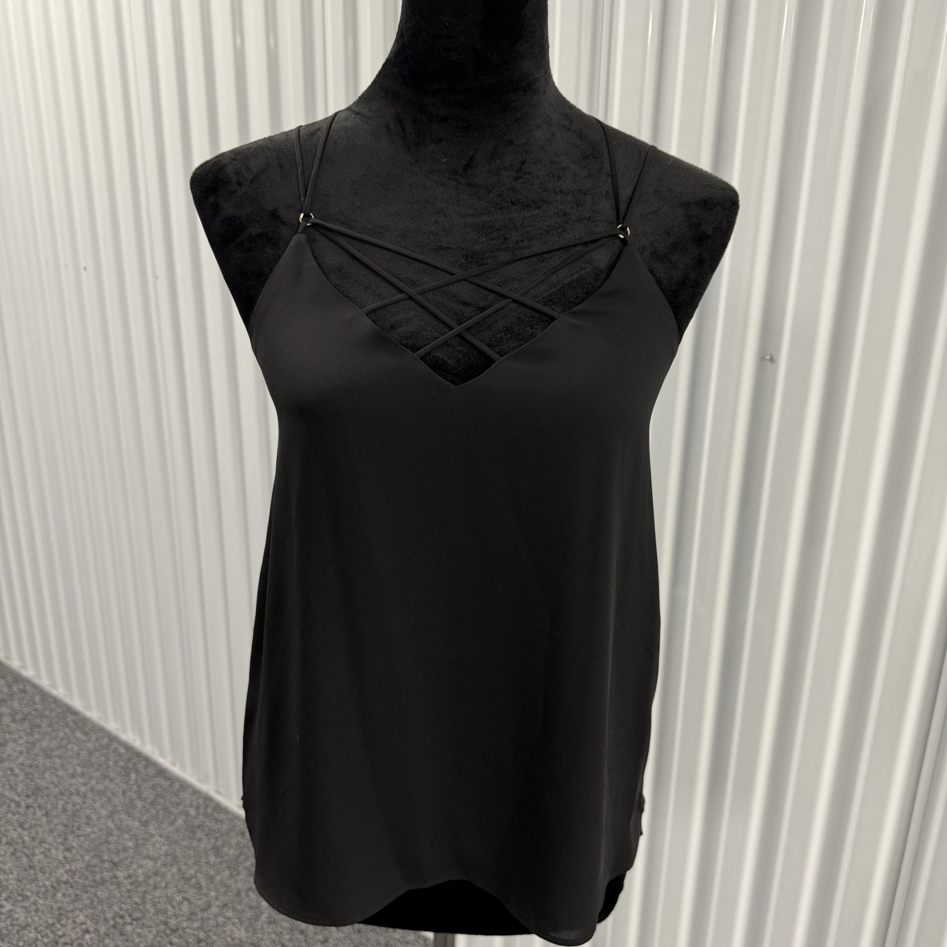 Express Women’s New Black Sleeveless Strappy Blouse Size XS