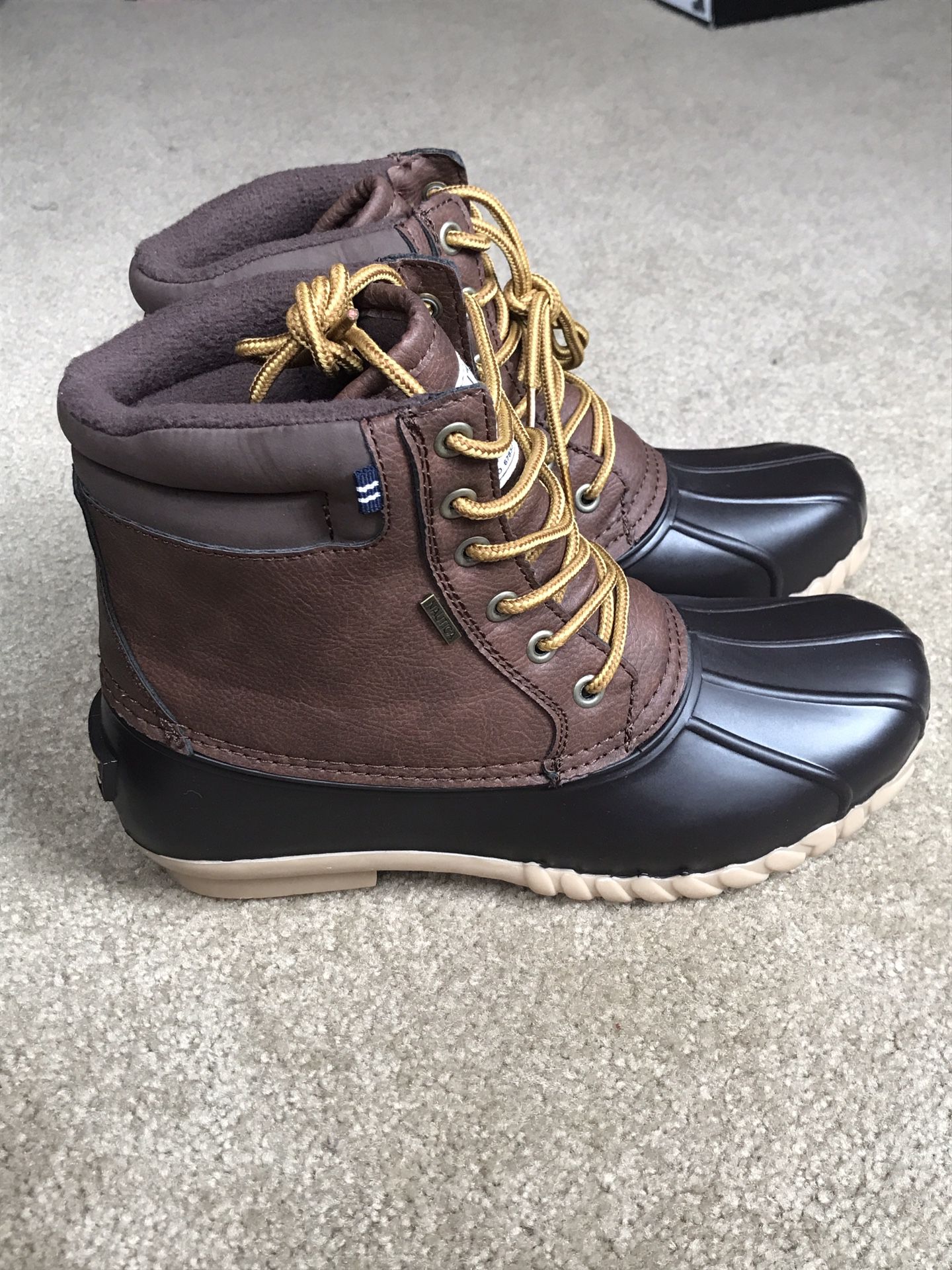 Nautica Mens Duck Boots - Waterproof Shell Insulated Snow Boot - Size 9