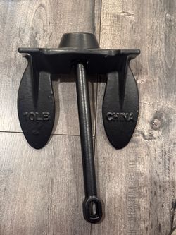 GREENFIELD Navy Style Boat Anchor Up To 14 Ft Boat 10 lb 9.37" x 3.67" 12”H Fe8)
