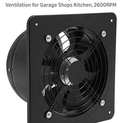 10" Explosion Proof Exhaust Fan, 100W 741CFM Industrial Axial Flow Fan Utility Blower