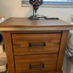 Solid Wood Nightstand and Dresser (Like New)