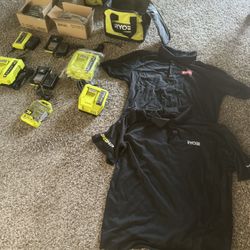 Ryobi Bundle 40v 18v Battery Charger Bits bag