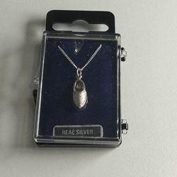 Sterling Silver Shoe Necklace