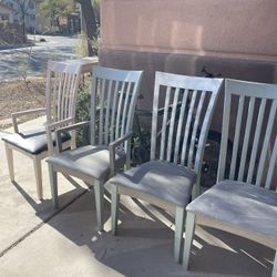 4 chairs made of solid wood, beech. price for one chair. for restoration