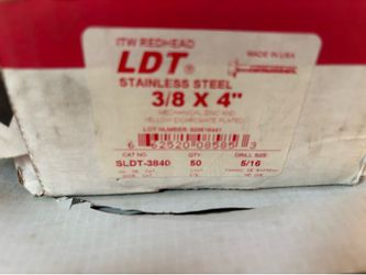 Red Head Stainless Bolts