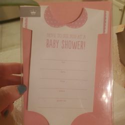 Baby Girl  Baby Party Invites 