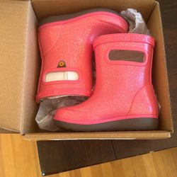 Rain Boots Pink Glitter