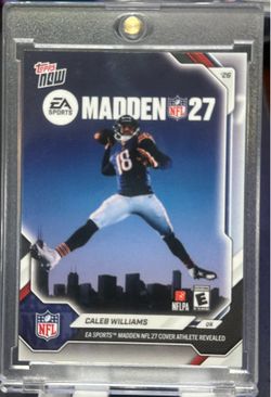 CALEB WILLIAMS MADDEN 2027 COVER ATHLETE 2026 Topps Now NFL Football Chicago Bears EA Sports #MADD Special Collectors Item
