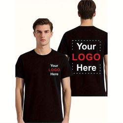 Wholesale 200g Heavy CottonT-Shirt Custom T Shirts Front & Back Add Your Text Ultra Soft for Men & Women Cotton T Shirt