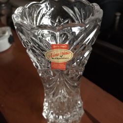 New Vintage Fluted Crystal Bud Vase